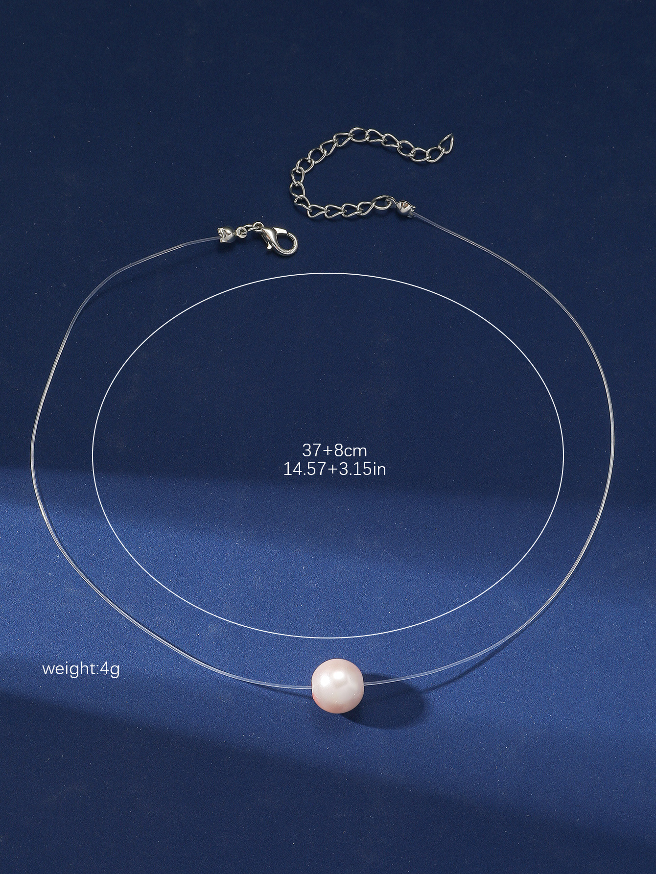 Solid Color Pattern Simple Style Solid Color Artificial Pearl Resin Women's Necklace