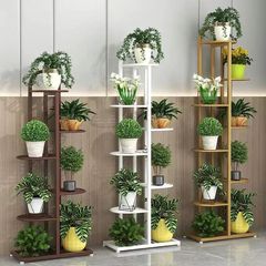 錬鉄製フラワースタンドリビングルーム床置きフラワースタンド収納ラックバルコニー多層錬鉄製フラワースタンド屋内収納ラック多層