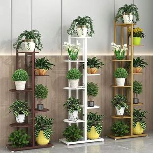 Iron Flower Rack Living Room Floor-Standing Flower Rack Storage Rack Balcony Multi-Layer Iron Flower Rack Indoor Storage Rack Multi-Layer