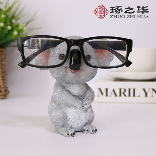 Creative gifts koala glasses frame ornaments glasses store gifts office desktop glasses holder resin crafts
