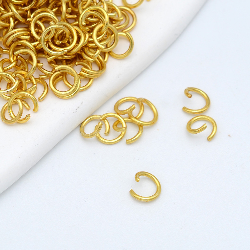 High Color Retention Matte Gold Ancient Sand Gold Open Ring Necklace Bracelet Connection Closed Ring DIY Jewelry Accessories Buckle High Color Retention Matte Gold Ancient Sand Gold Open Ring Necklace Bracelet Connection Closed Ring DIY Jewelry Accessories Buckle