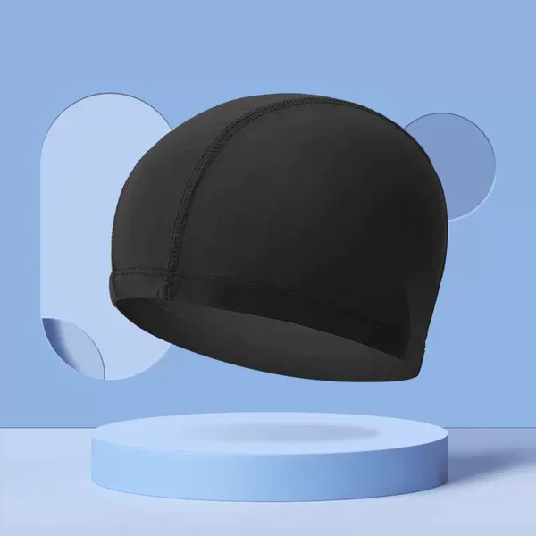 Black swimming cap