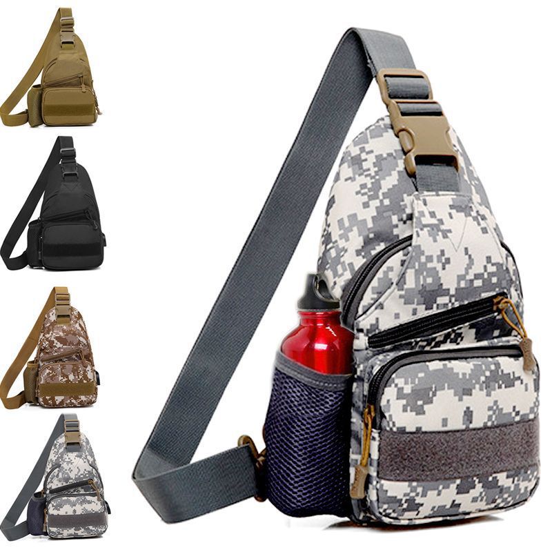 New Chest Bag Tactical Shoulder Crossbody Bag Travel Mountaineering Outdoor Sports Backpack Fishing Gear Bag Multifunctional Luya Bag