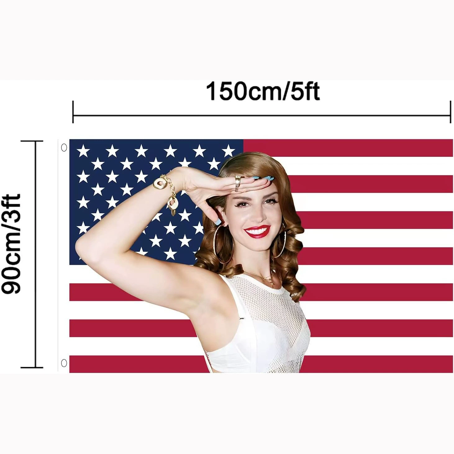 Источник флага Amazon MAGJIUKE La-na Del Rey флаг 3X5FT настенный гобелен
