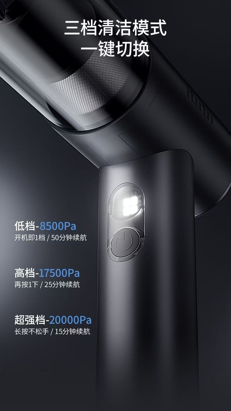 Aitotem M8Pro Second-Generation Car Vacuum Cleaner with Strong Suction, Wireless Handheld Vacuum Cleaner for Cars, Dual-Purpose Blowing and Suction