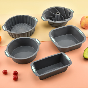 Round Silicone Cake Mold Chiffon Cake Mold Square Cake Mold Sunflower Plate Toast Cake Baking suit