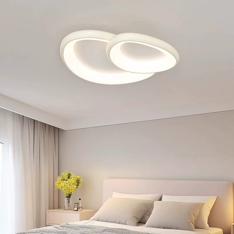 Modern and minimalistic cream ceiling light, creative lights for living room, lamp, light luxury style, comfortable light spectrum, eyes protection