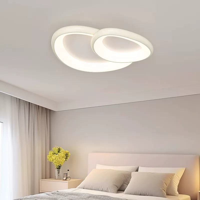 Modern and minimalistic cream ceiling light, creative lights for living room, lamp, light luxury style, comfortable light spectrum, eyes protection