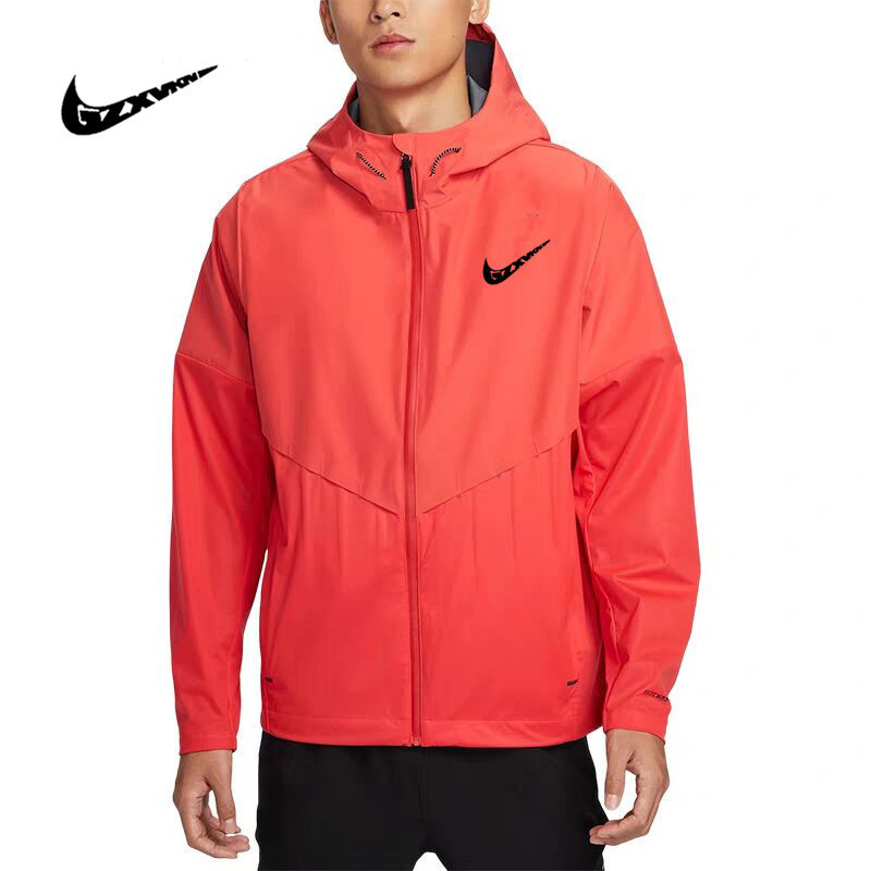 Men's Jacket for Spring and Autumn Outdoor Running and Commuting, Trendy Brand Couple Style Hooded Windbreaker