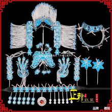 头饰派绸小姐小套花旦戏曲青衣套头正龙点戏装戏剧包头头面头面面