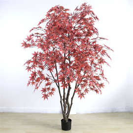 人造枫树造景大型仿真红枫树假树秋季室外景观仿真植物室内装饰