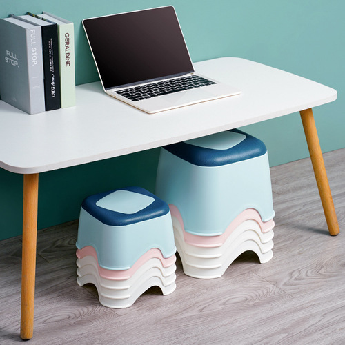 Manufacturer wholesale plastic stool home children's step stool thick cartoon footstool baby low stool small stool