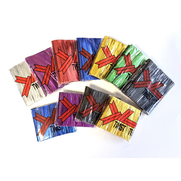 Bolsa de pastelería de pan lazo de alambre cuerda de encuadernación caja de regalo de boda lazo de color embalaje de regalo de alimentos lazo de alambre núcleo de hierro