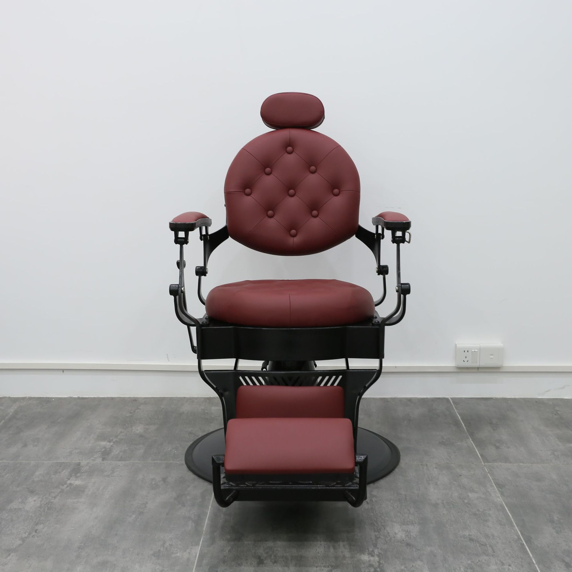 Silla de peluquería barata, silla de peluquería especial para peluquería, silla de peluquería, silla de corte, silla de pelo de corte, silla de teñido en caliente de lujo ligero de moda giratoria