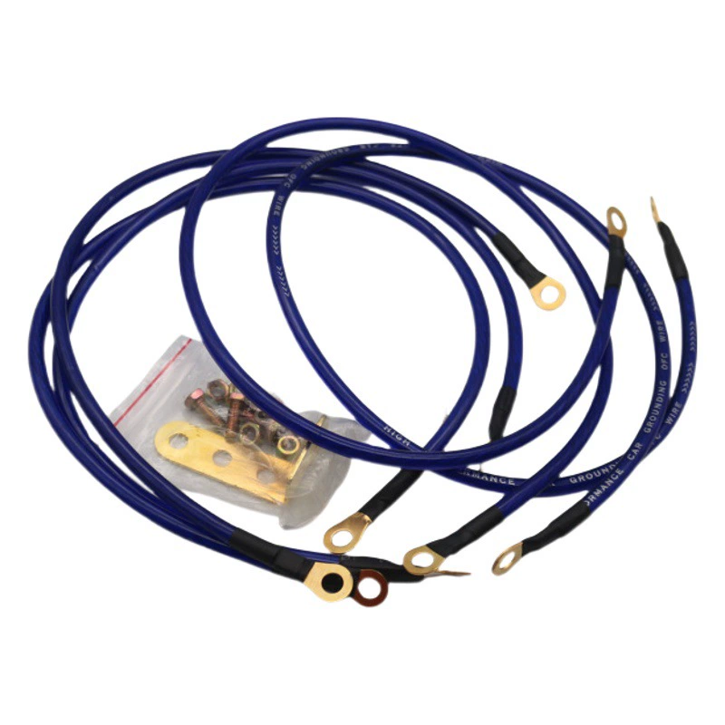 Усиленный кузов автомобиля провод заземления выпрямителя провод заземления модификация автомобиля Усиленный провод заземления 5 провод заземления отрицательного полюса гоночного автомобиля