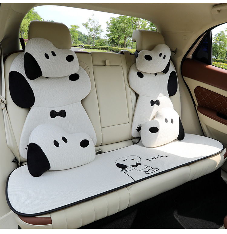 Car seat cushion for all seasons, cute cartoon internet-famous seat cover, simple internet-famous car seat cover, single piece