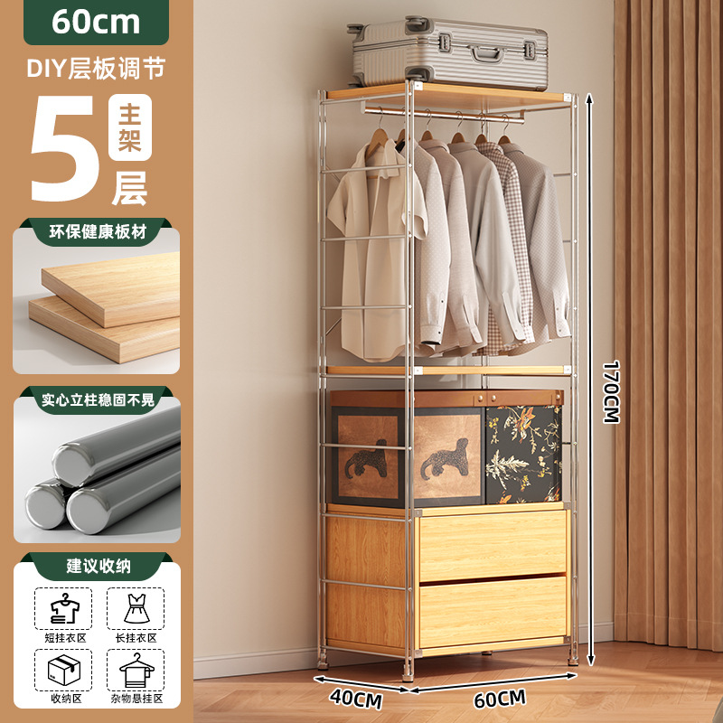 Armario abierto estilo antiguo colgador de ropa dormitorio piso walk-in armario ropa percha