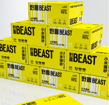 BEAST Xiaomi Hybrid Cat Litter, 2.5kg – Beast-Made Sand for Odor Control, Clumping Formula, Dust-Free, and Non-Stick to Prevent Messes