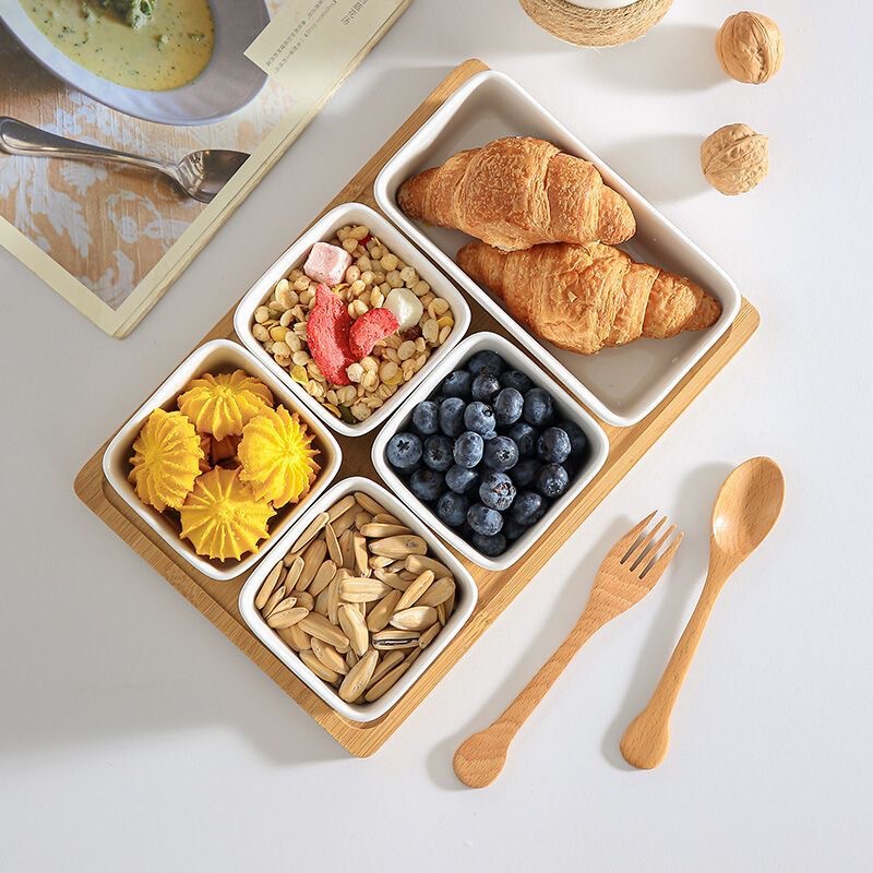 家用蒸箱专用陶瓷碗零食小方碗长方碗火锅蘸料碗蒸碗甜点碗家用|undefined