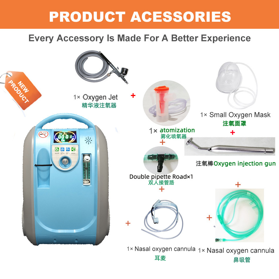 Oxygen meter outdoor oxygen bar car oxygen generator negative ion air purifier oxygenator oxygen booster travel plateau