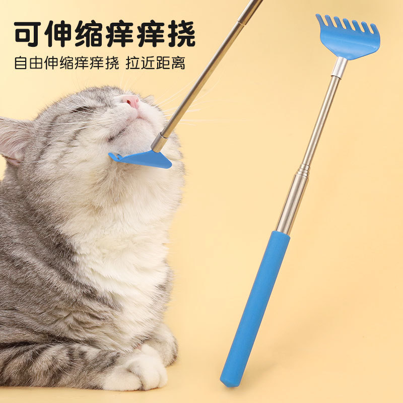 猫をからかう棒のおもちゃの猫のマッサージはインタラクティブに退屈します。|undefined