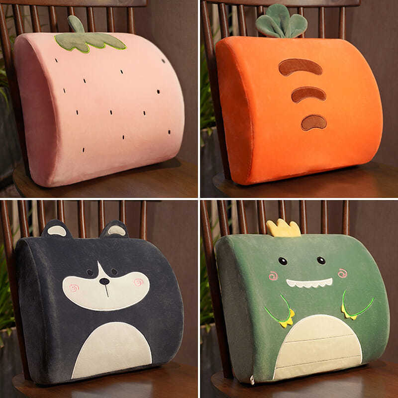Office Waist Cartoon Memory Foam Pregnant Women Waist Pillow Sofa Chair Waist Cushion Car Pillow Seat Pillow