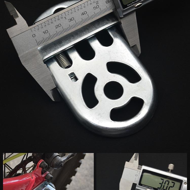 Electric Bicycle Rear Footrest, Mountain Bike Rear Wheel Passenger Footrest, Universal Rear Axle Folding Footrest