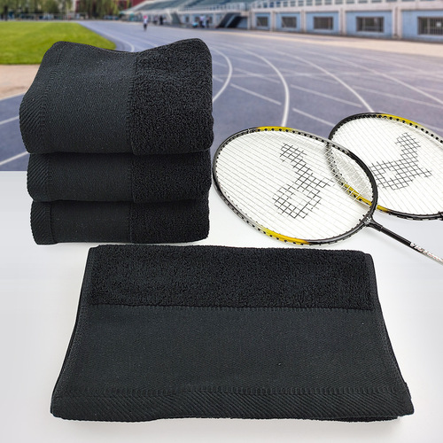 Towel factory wholesale pure cotton sports towel extended length cotton marathon large towel lint-free logo customization
