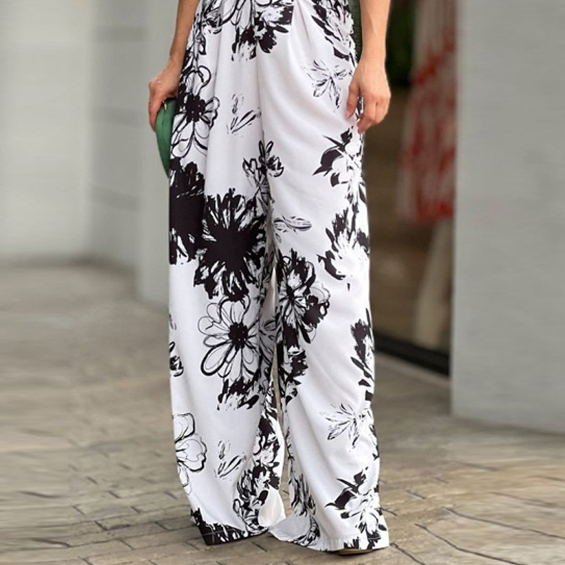 Women'S Gender Printing Design Fashion Style Women'S Daily Fashion Flower Full Length Printing