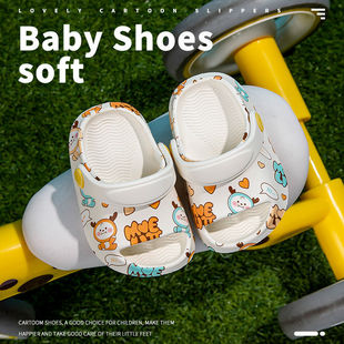 Children's Slippers Summer Boys Infants and Toddlers Soft-Soled Household Baby Slippers Anti-Fall Anti-Slip Lightweight Outer Wear Clogs