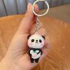 Cartoon three dimensional doll, mascot, keychain, transport, pendant, panda, Birthday gift