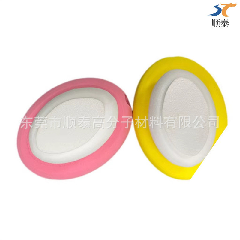 现货EVA搓澡沐浴泡棉刷头 椭圆形圆形打磨EVA椭圆形搓澡绵
