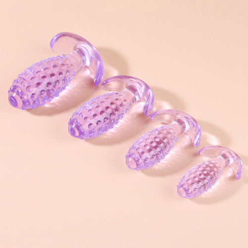 Pineapple Crystal Transparent Anal Plug Creative New Alternative Anal Toy Anchor Outer Wear Adult Supplies