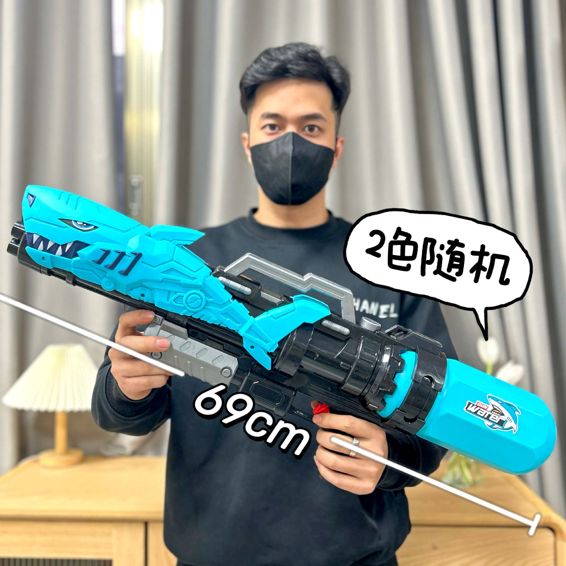 夏の超大型高圧水鉄砲玩具大容量吸引式水鉄砲屋外ビーチ水遊びインタラクティブ玩具