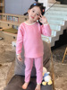 new pattern children Autumn coat Long johns suit Plush thickening keep warm Underwear suit Boy girl winter Warm clothing