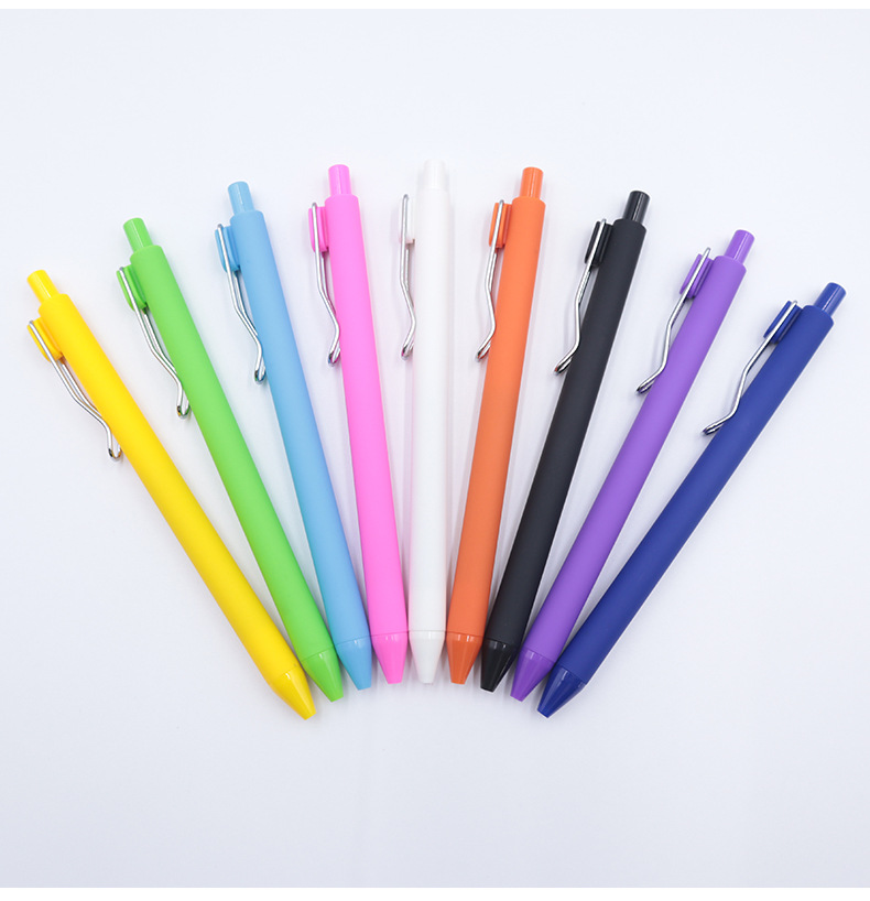 1 Piece Solid Color Learning Plastic Preppy Style Ballpoint Pen display picture 2