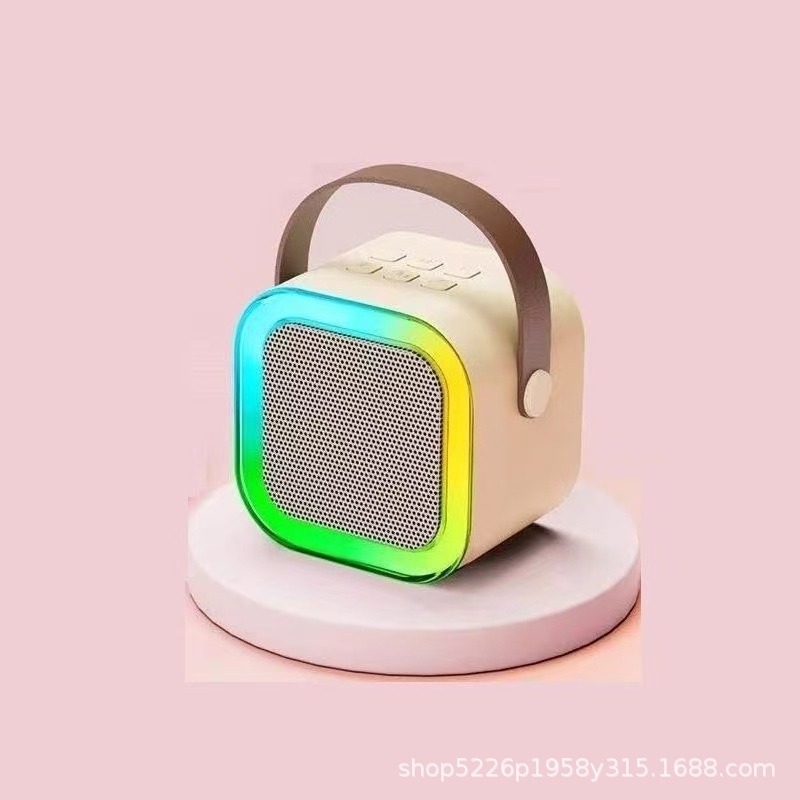 K12 altavoces nuevos productos populares populares k canción familia ktv sonido bluetooth en un micrófono mini karaoke