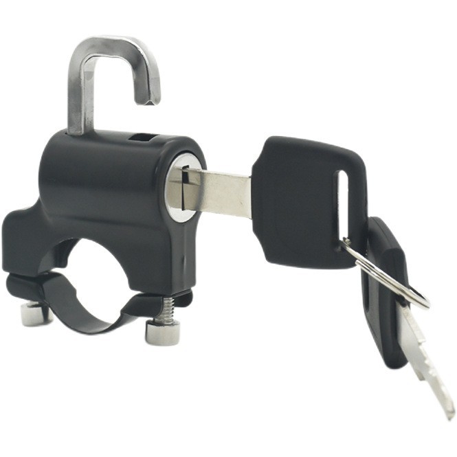 Coche eléctrico antirrobo cerradura del casco de la motocicleta gancho clave antirrobo cerradura fija metal accesorios universales