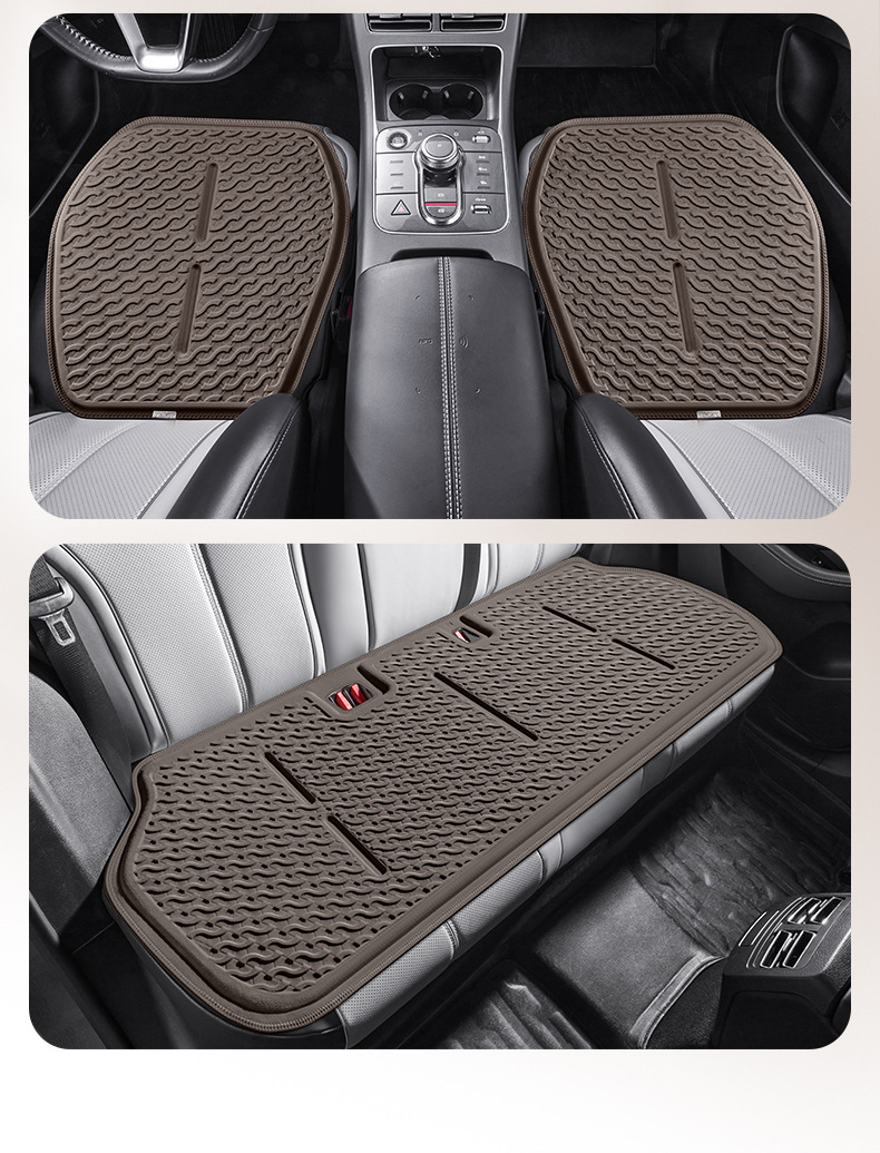 Amazon Car Four Seasons Ice Sensation Fabric Gel Three-Piece Set Car Seat Cushion Cooling Pad Butt Cushion Cooling Mat Seat Cushion