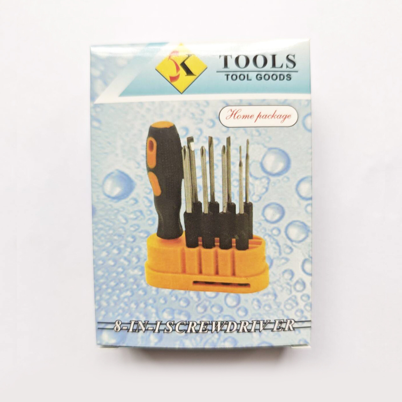 现货小五金换头螺丝刀8合1多功能螺丝批带磁改锥起子家用应急工具