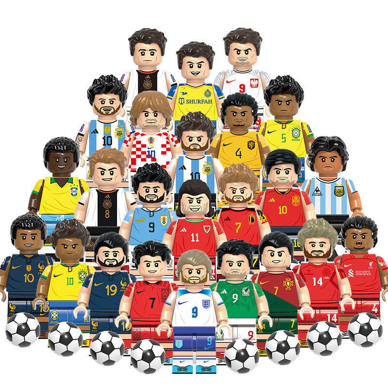 Domestic Genuine Mini-Figures Building Blocks World Cup Football Team Russia Brazil Star Cristiano Ronaldo Messi Toys Domestic Genuine Mini-Figures Building Blocks World Cup Football Team Russia Brazil Star Cristiano Ronaldo Messi Toys
