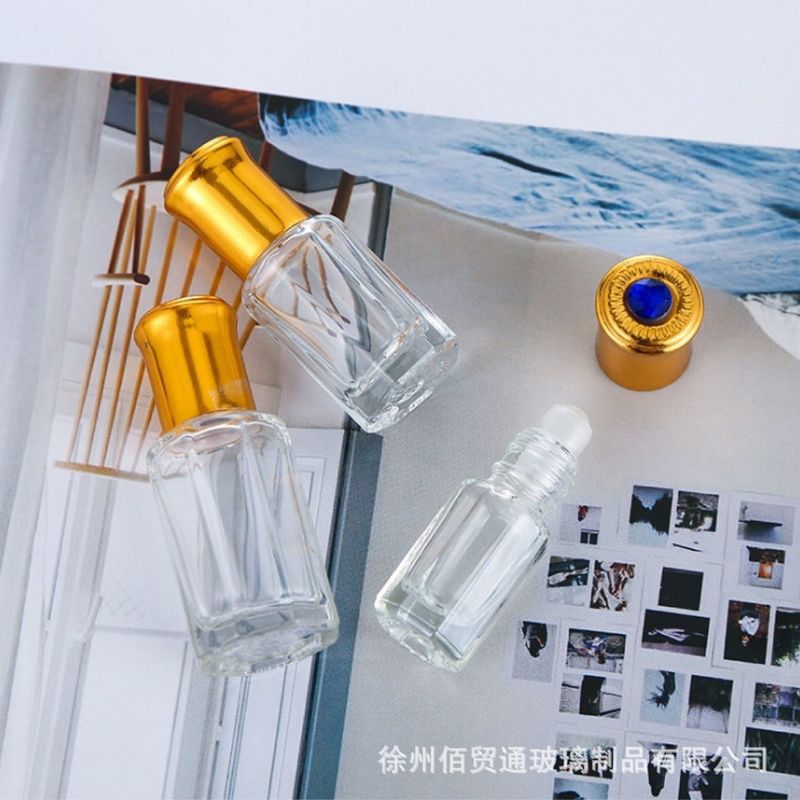 透明八角形エッセンシャルオイルボトル3ml9mlスキンケア制品ボールボトルアマゾンマッサージオイルエッセンシャルオイルガラス分注ボトル|undefined