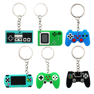Amazon Cross-Border Creative New Key Chain Pvc Game Console Handle Key Chain Holiday Party Small Gift