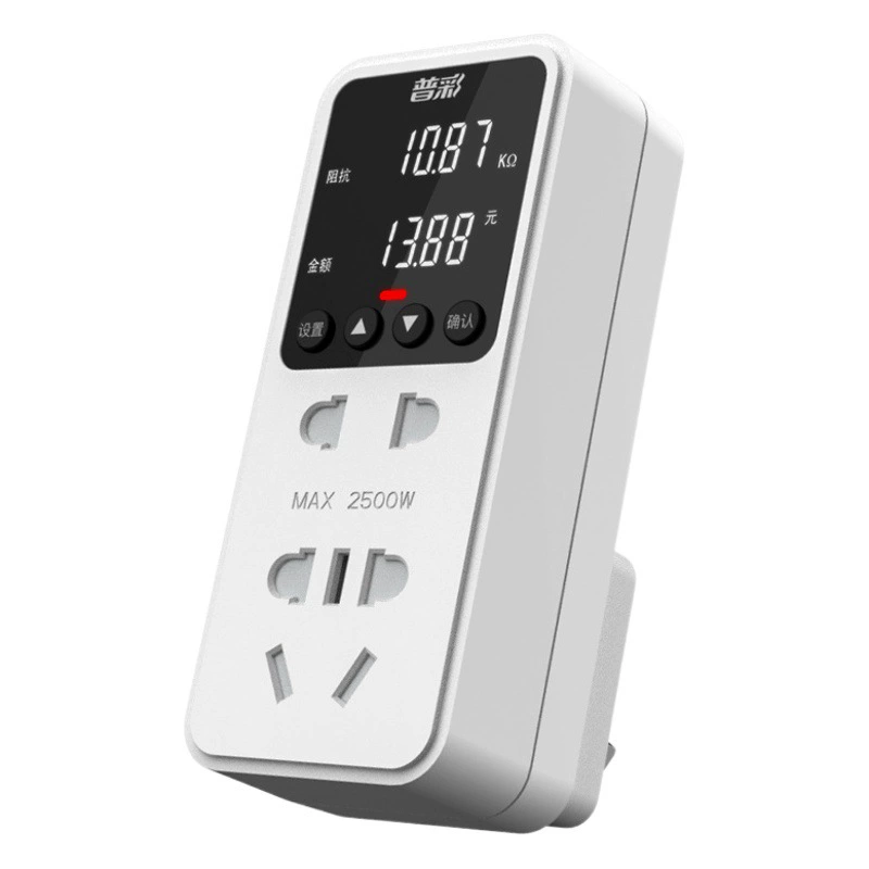 Универсальный цветной электросчетчик-тестер потребления электроэнергии для бытового использования, 10А/16А, для мониторинга энергосбережения