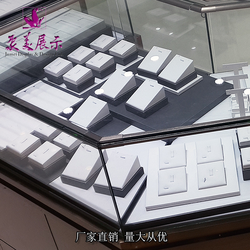 厂家供应珠宝展示道具饰品翡翠K金彩宝项链戒指吊坠首饰陈列道具