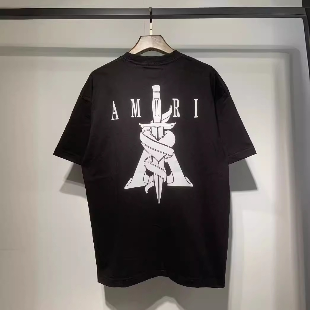 Verano nueva camiseta de manga corta impresa de letras suelta marca de moda hombre camiseta casual de media manga mujer