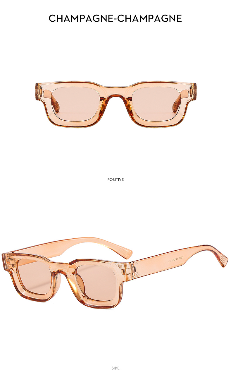 Small Frame Concave Square Hip Hop Punk Sunglasses For Cycling_voghion.com