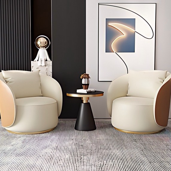 Hotel de lujo ligero recepción sala de ventas sofá / silla simple salón de belleza moderno simple combinación de mesas y sillas de ocio club
