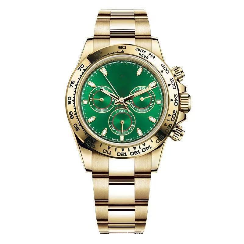 Reloj de la serie Laojia Dituna transfronterizo Panda Di Yacht Mingshi Reloj mecánico automático Green Jindi Daifa