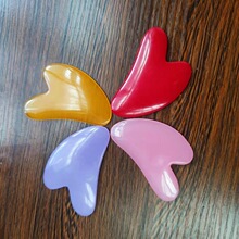 厂家批发仿树脂面脸部心形刮痧板美容院面部刮痧片全身按摩刮痧板